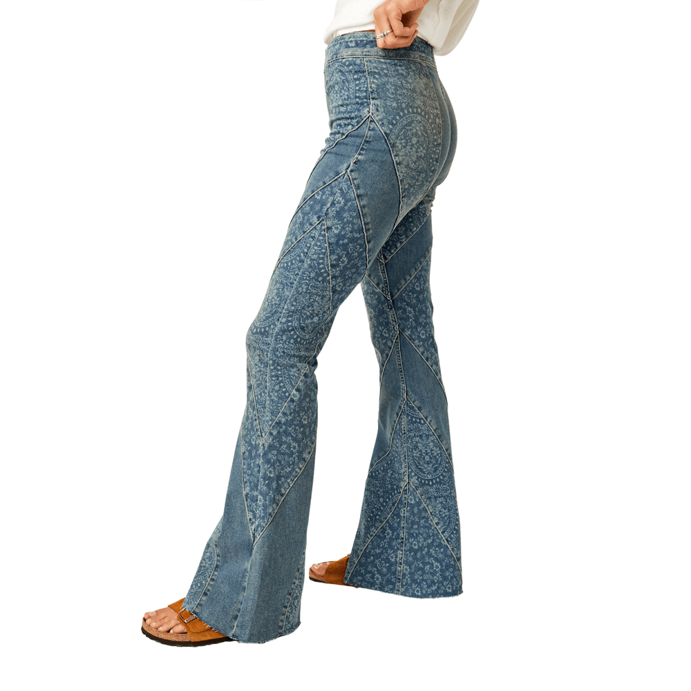 Free People We The Free Mermaid Mid Rise Flare Jeans